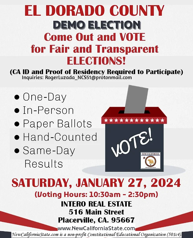 El Dorado County Demo Vote